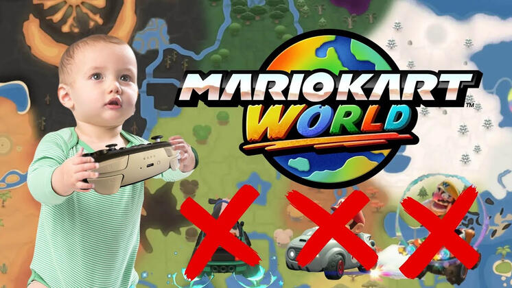Mario Kart World but I Play Like a Baby